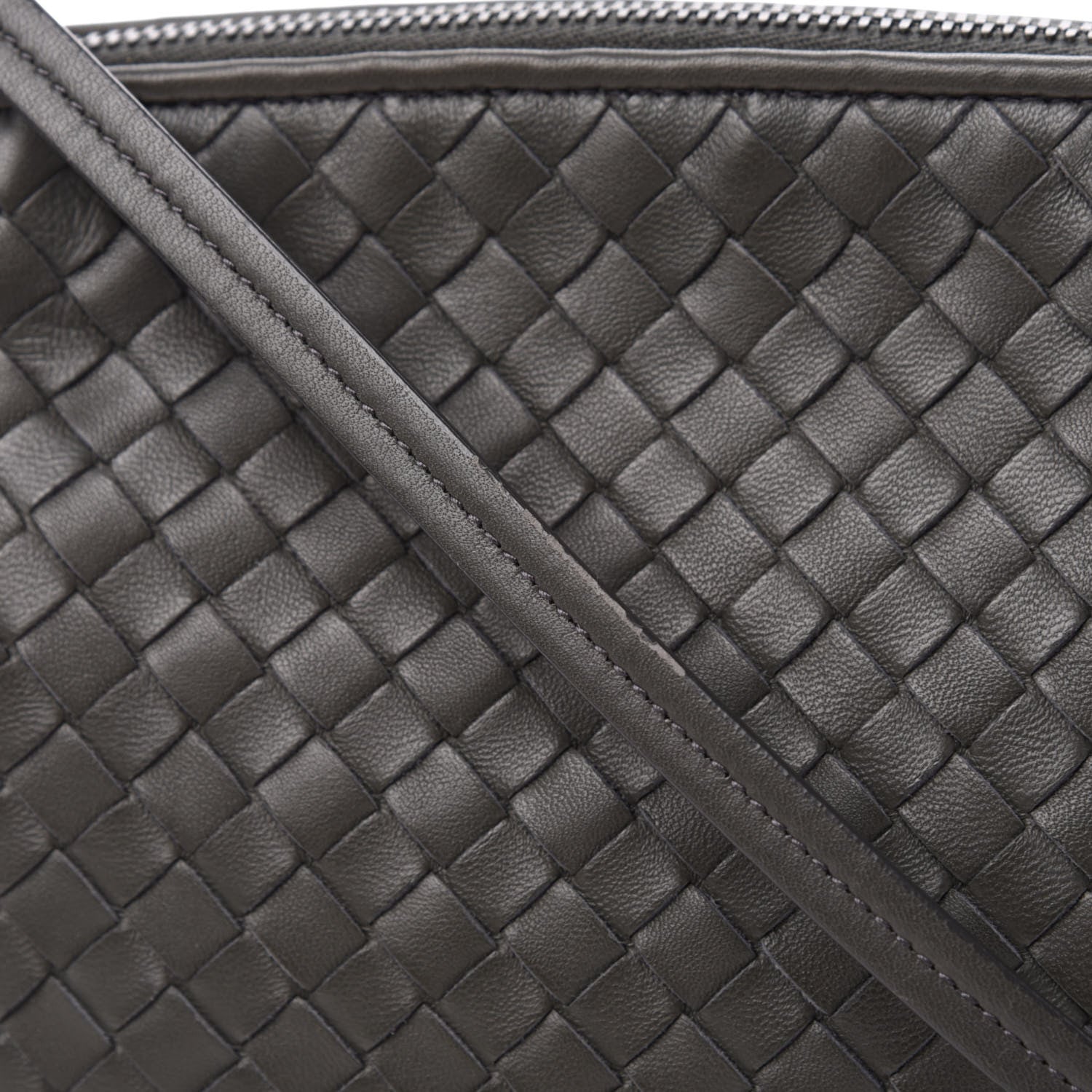 Bottega Veneta Nappa Intrecciato Pillow Crossbody Messenger Light Grey 12 of 13