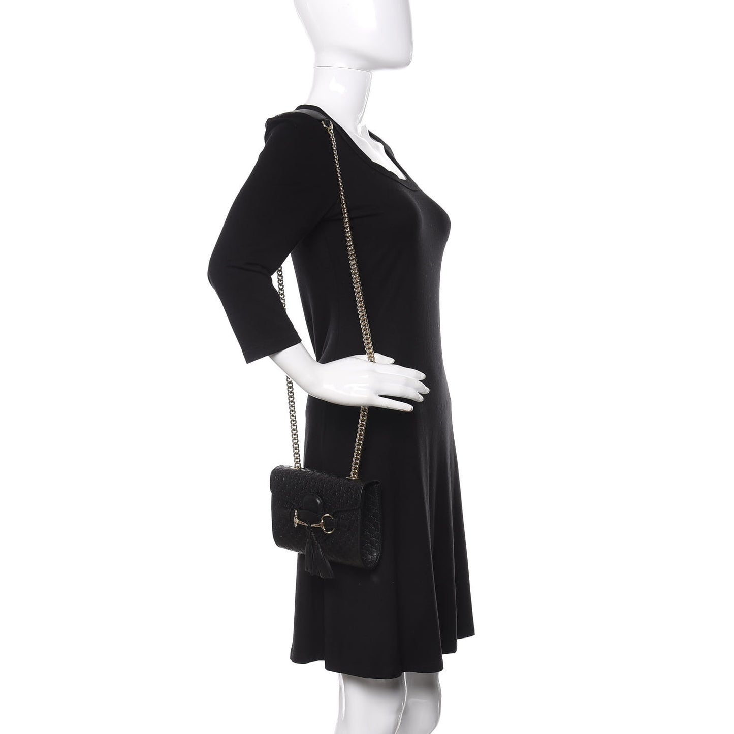 Microguccissima Mini Emily Shoulder Bag Black