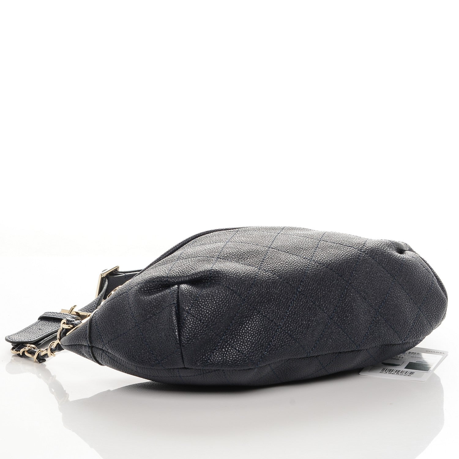 Chanel Caviar Quilted Zip and Carry Waist Bag Fanny Pack Navy Blue 4 of 7
