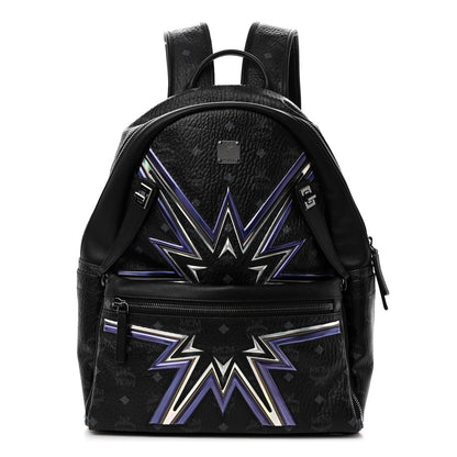 MCM Visetos Dual Stark Cyber Flash Backpack Black 1 of 11
