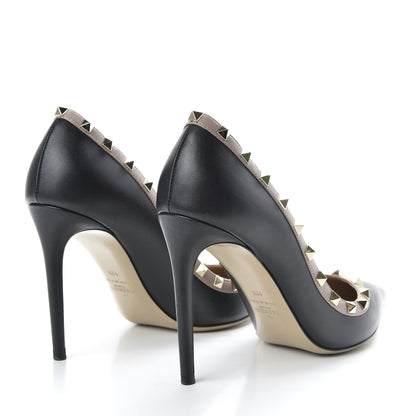 Valentino Garavani Nappa Rockstud 100mm Pumps 41.5 Black Poudre 4 of 11