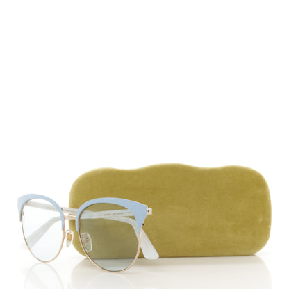 Gucci Round Metal GGG0246 Sunglasses Light Blue 8 of 8