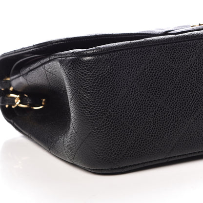 Chanel Caviar Quilted Jumbo Double Flap Black 8 of 10