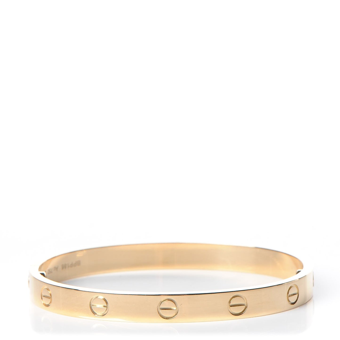18K Yellow Gold LOVE Bracelet 17