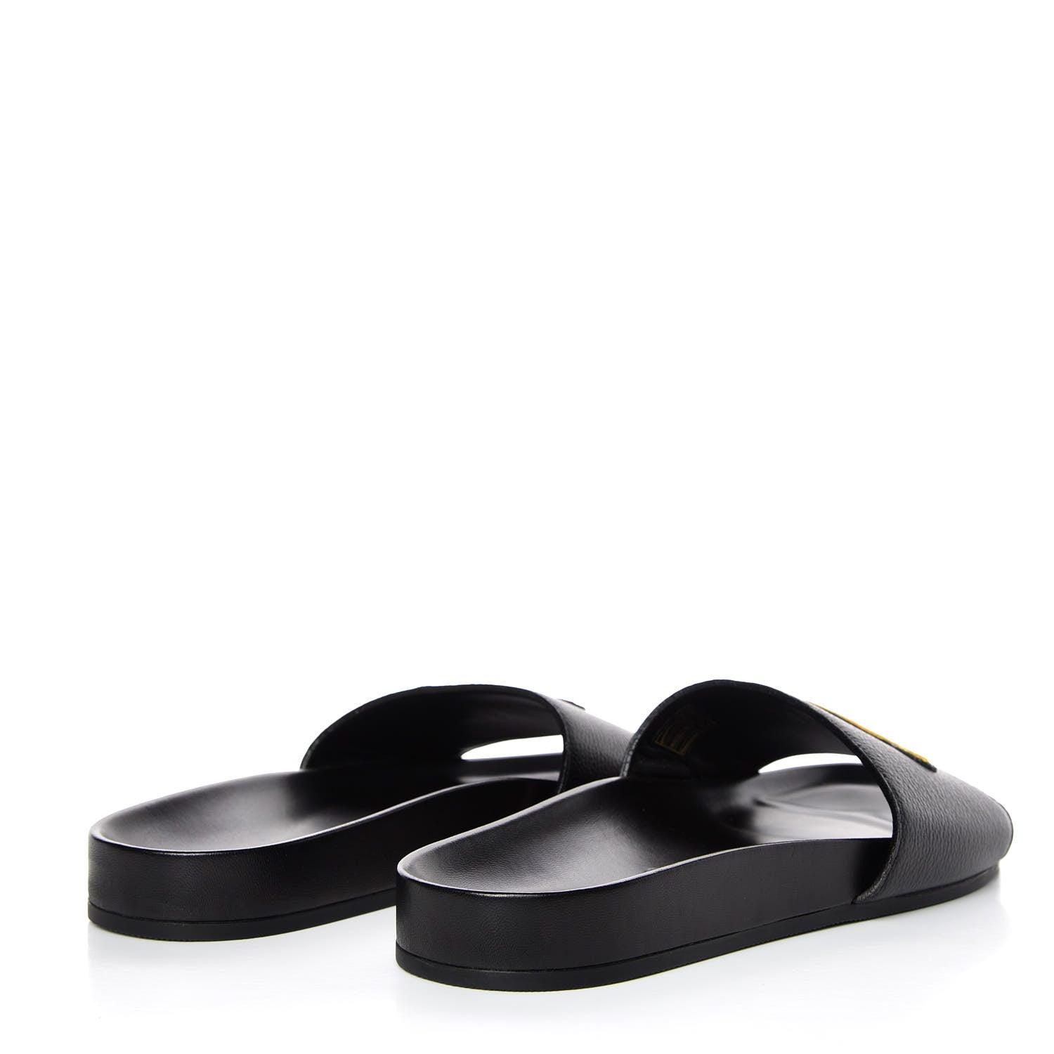 Louis Vuitton Calfskin Mens New Wave Mirabeau Flat Mules 10 Black 4 of 9