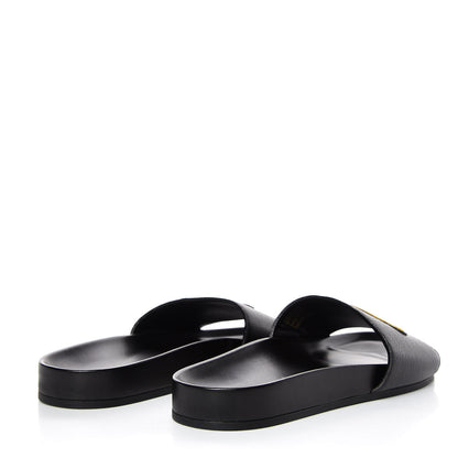 Louis Vuitton Calfskin Mens New Wave Mirabeau Flat Mules 10 Black 4 of 9