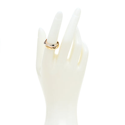Cartier 18K Pink Yellow White Gold Classic Trinity Ring 55 7.25 2 of 8