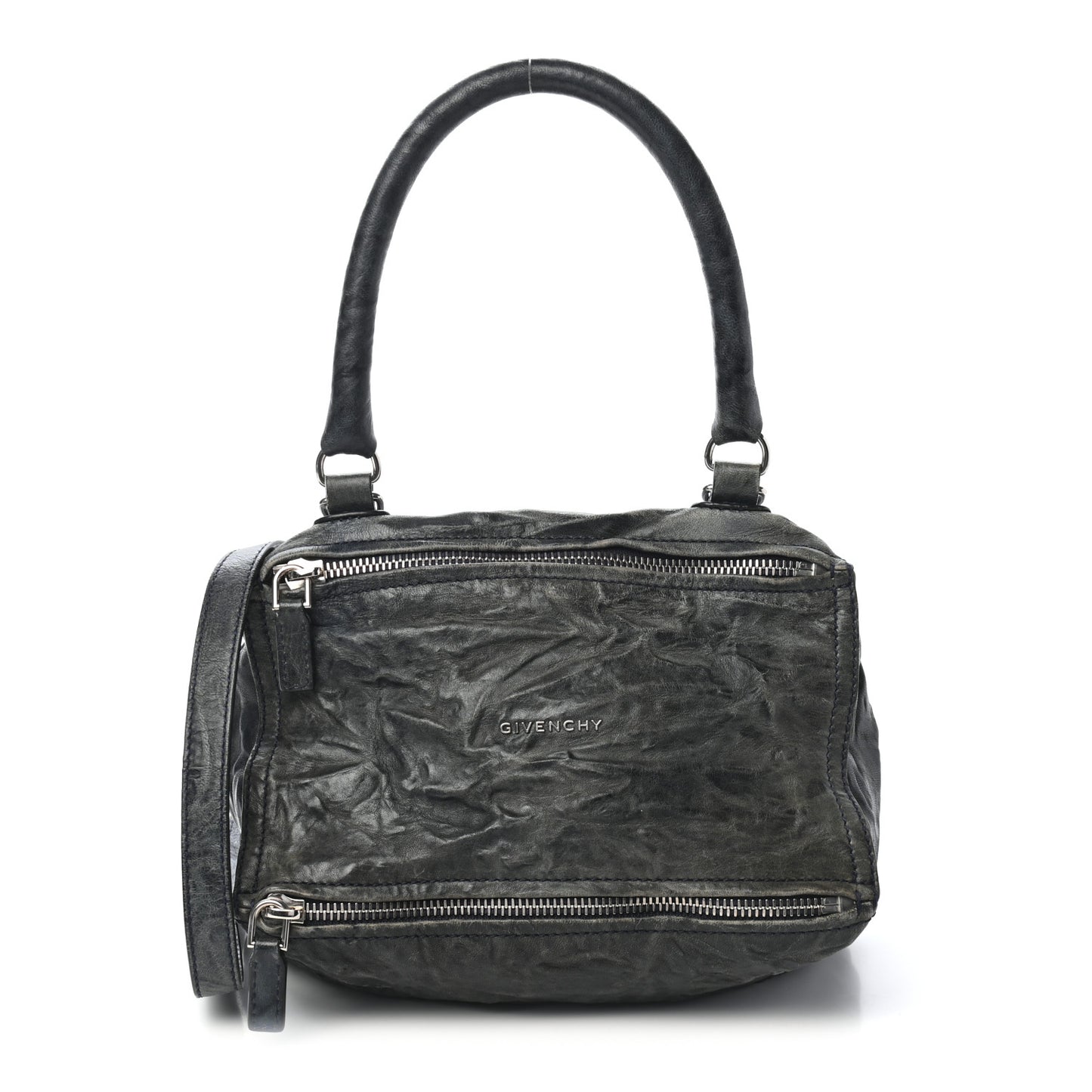 Tumbled Sheepskin Small Pandora Navy