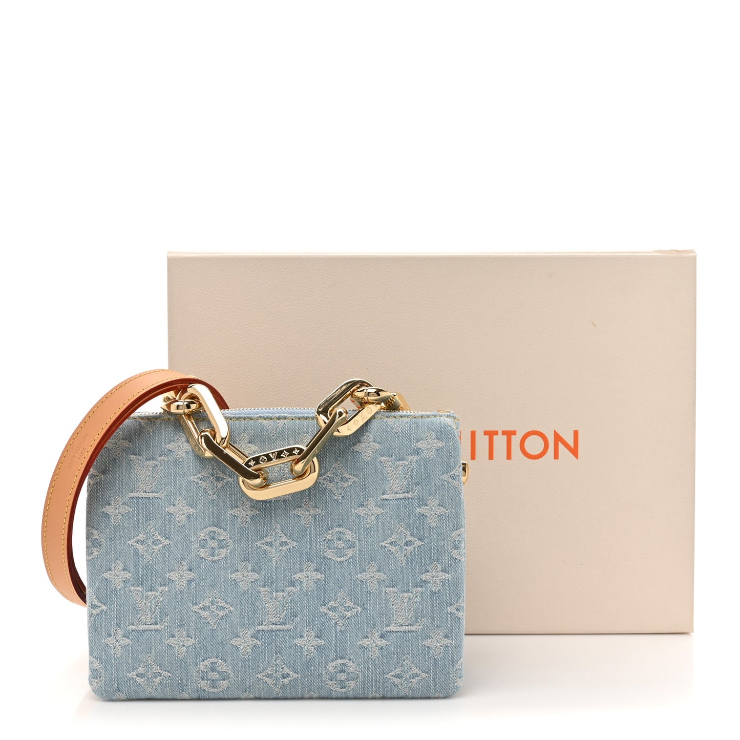 Monogram Denim Coussin BB Sky Blue