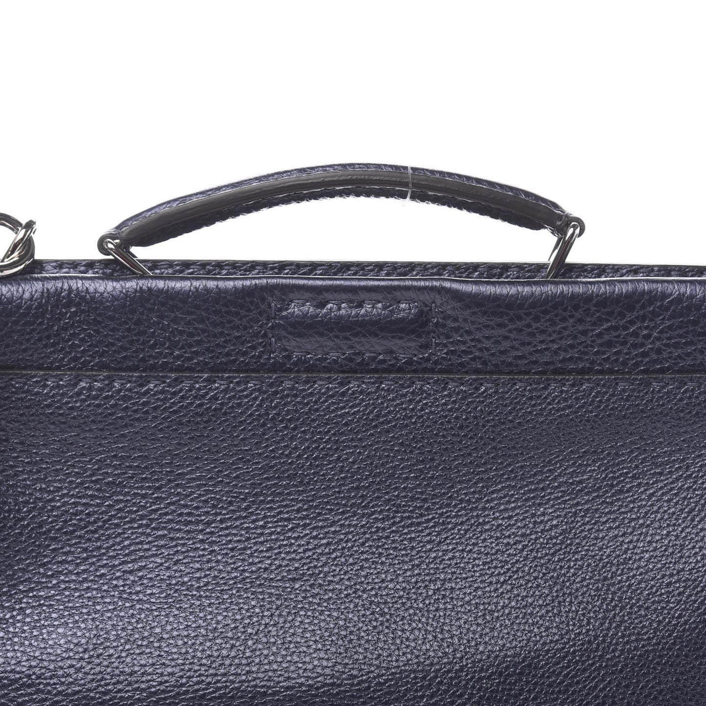 Cuoio Romano Lux Selleria Monster Eyes Embossed Large Peekaboo Iconic Fit Satchel Blue Notte