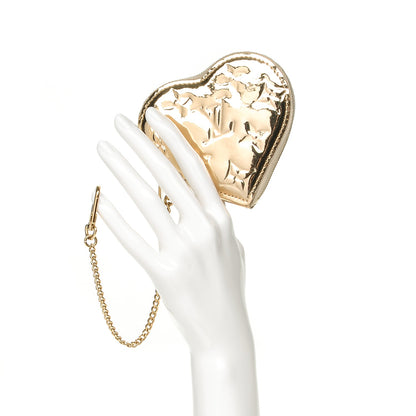 Louis Vuitton Monogram Miroir Heart Coin Purse Gold 2 of 7