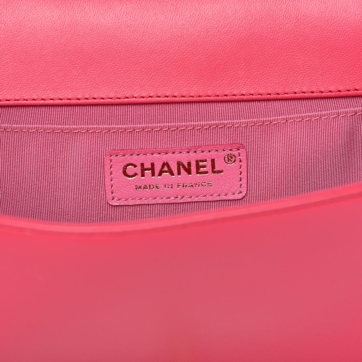 Chanel Lambskin Quilted Medium Boy Flap Dark Pink 6 of 13