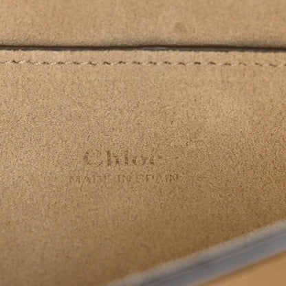 Chloe Suede Calfskin Small Faye Shoulder Bag Motty Grey 6 of 9