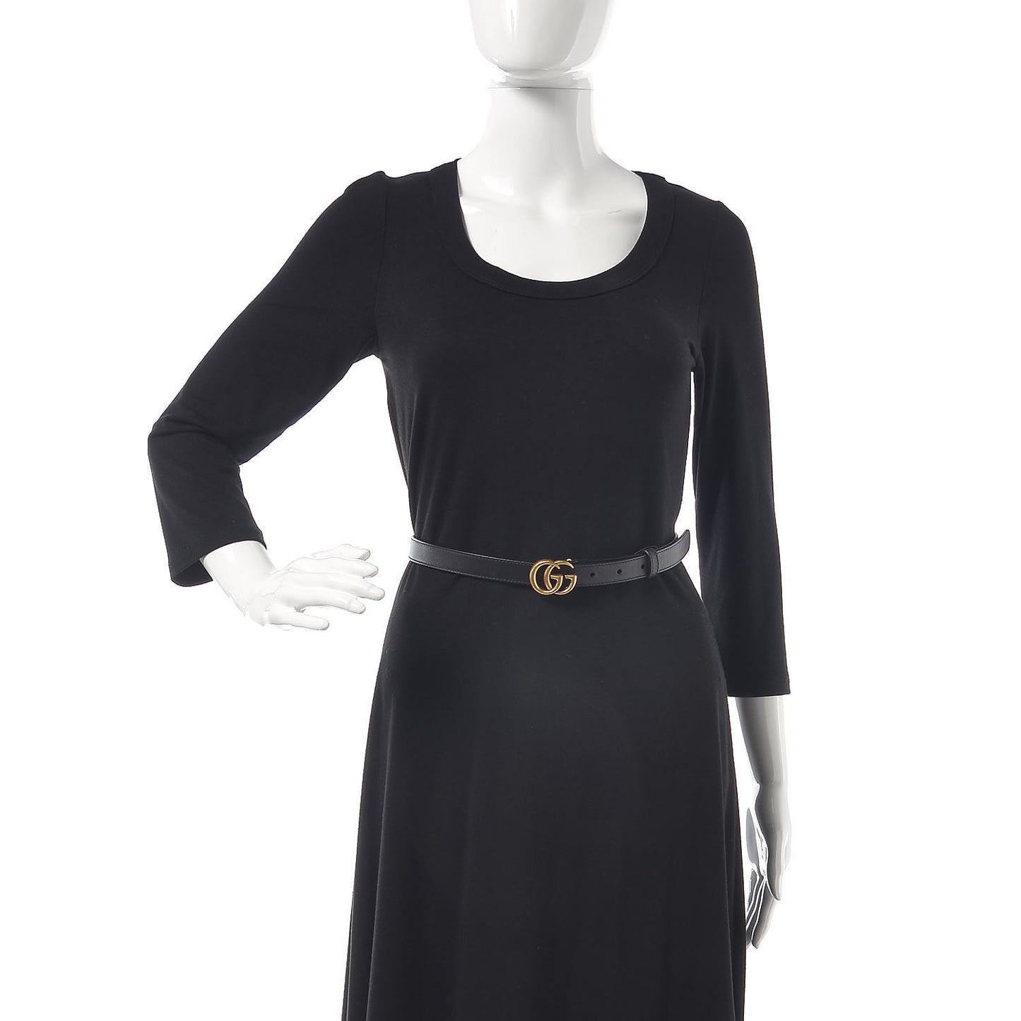 Calfskin Double G 20mm Belt 70 28 Black