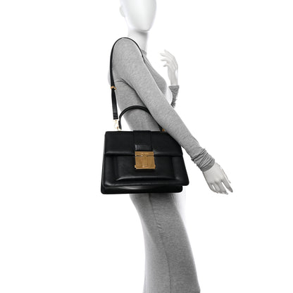Tom Ford Shiny Goatskin Medium 001 Top Handle Bag Black 2 of 13