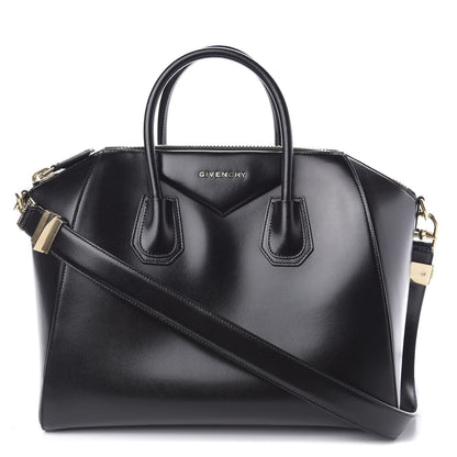 Givenchy Shiny Lord Calfskin Medium Antigona Black 1 of 10