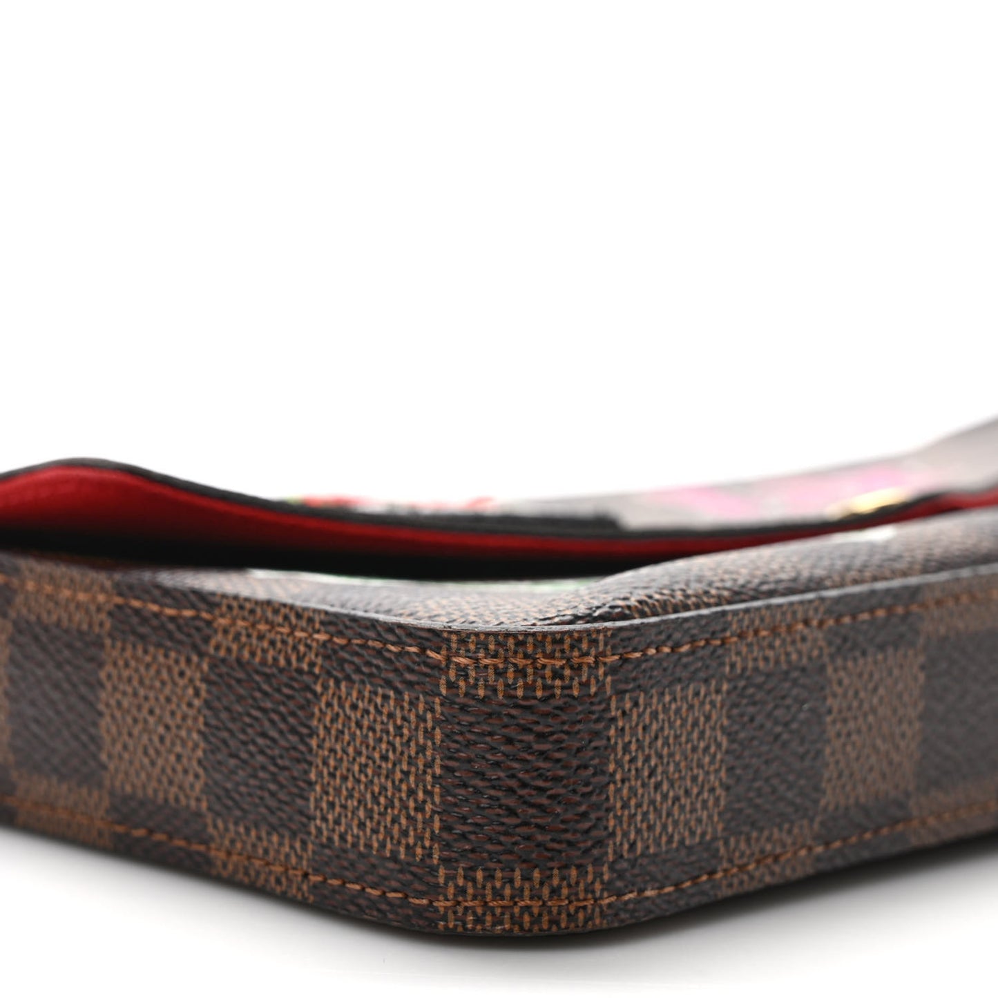 Damier Ebene LV Stories Pochette Felicie Chain Wallet