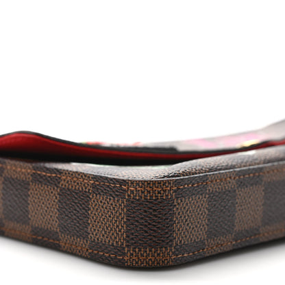 Louis Vuitton Damier Ebene LV Stories Pochette Felicie Chain Wallet 7 of 8