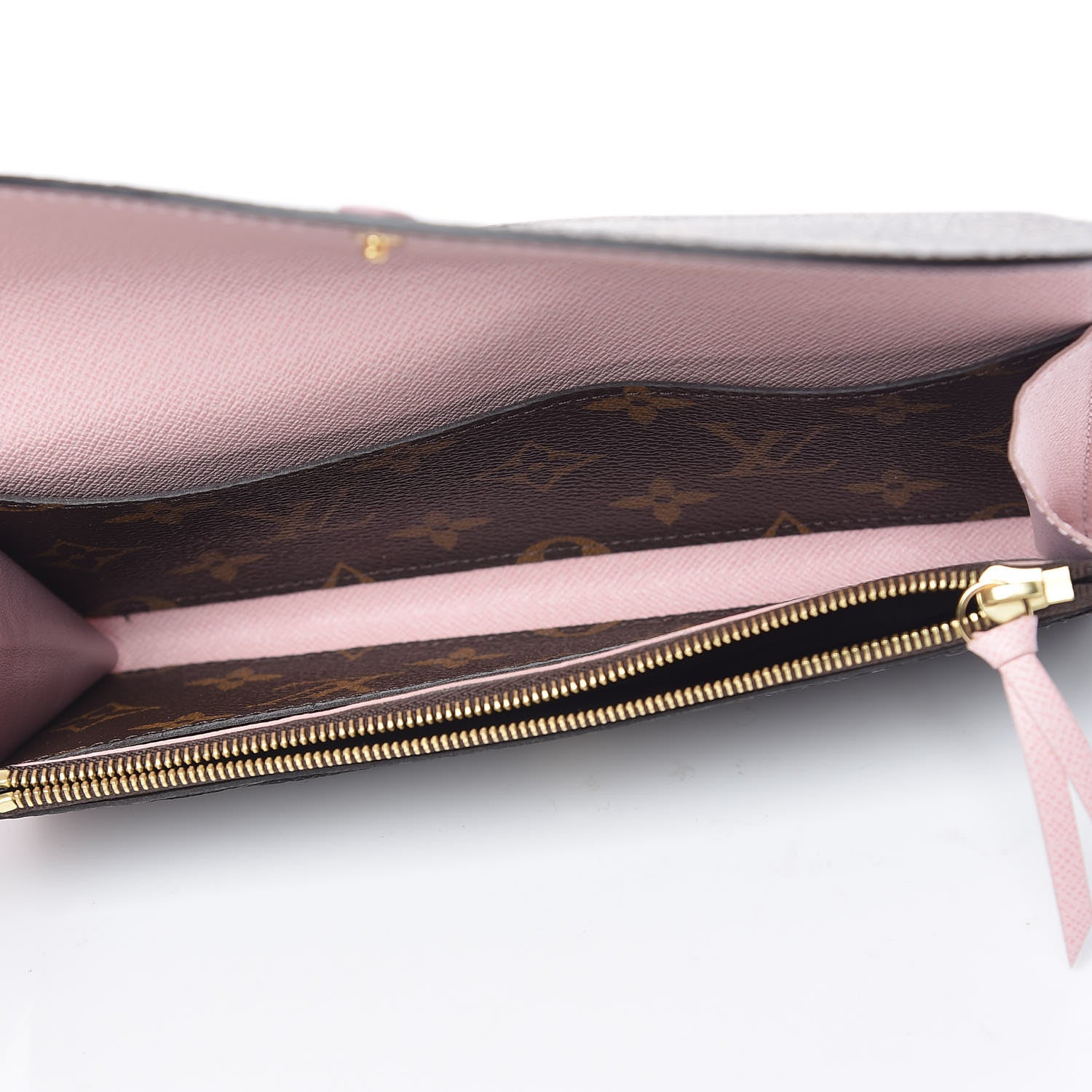 Louis Vuitton Monogram Emilie Wallet Rose Ballerine 5 of 9