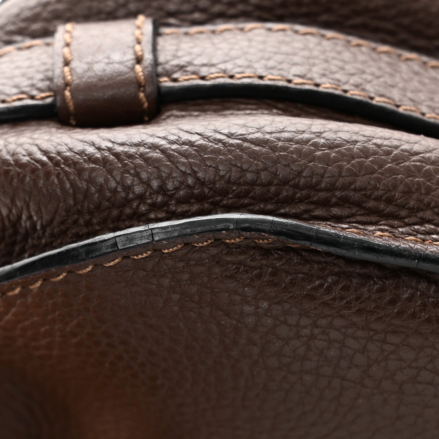 Chloe Calfskin Mini Marcie Round Crossbody Bag Coffee Shot 10 of 12