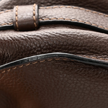 Chloe Calfskin Mini Marcie Round Crossbody Bag Coffee Shot 10 of 12