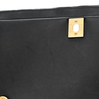 Chanel Calfskin Stitched Chain Flap Black 11 of 13