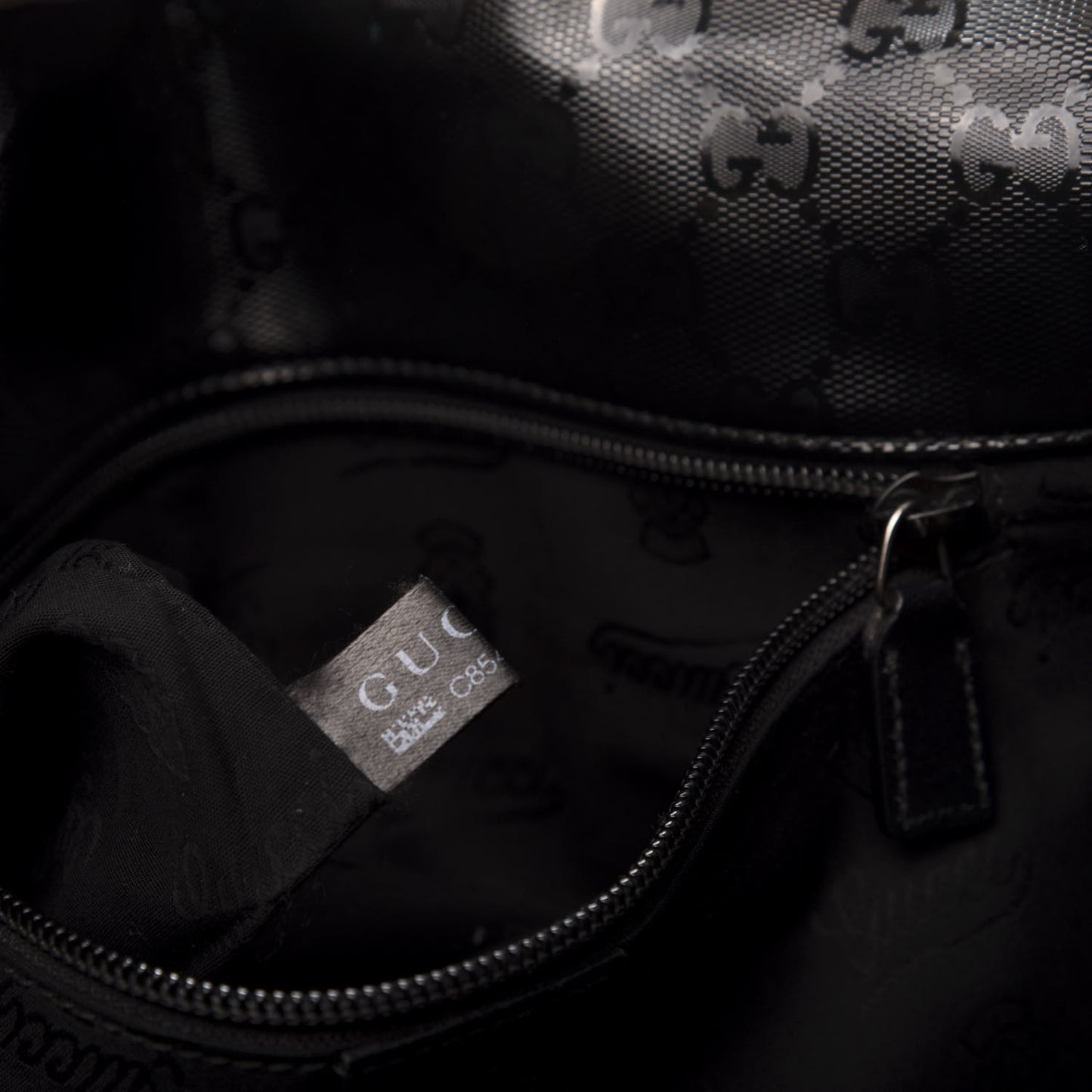 Imprime Monogram Medium Double Buckle Flap Messenger Bag Black