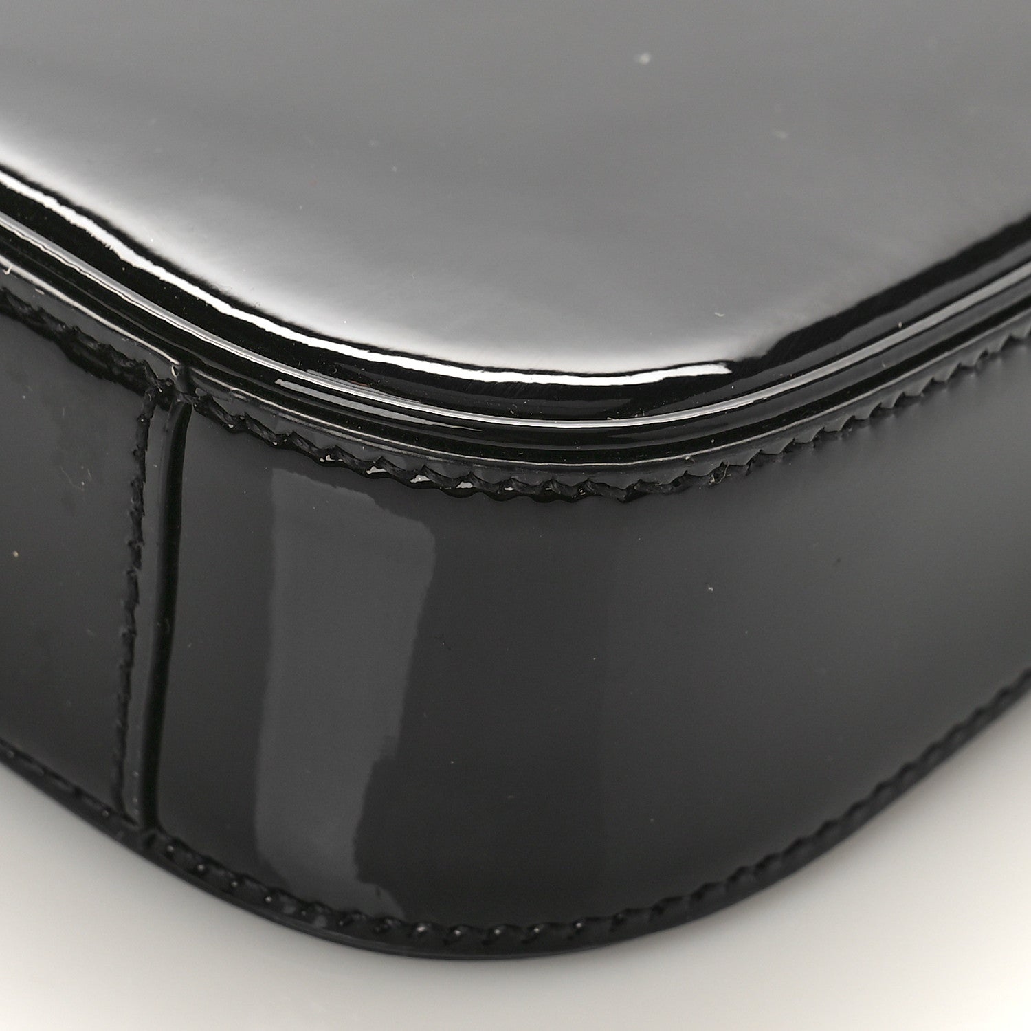 Saint Laurent Patent Calfskin Le 5 A 7 Mini Hobo Black 9 of 9