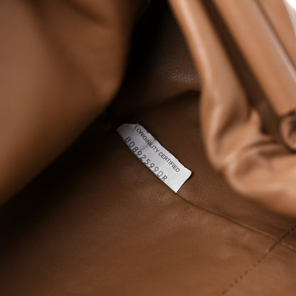Bottega Veneta Smooth Butter Calf The Pouch Oversized Clutch Teak 7 of 10