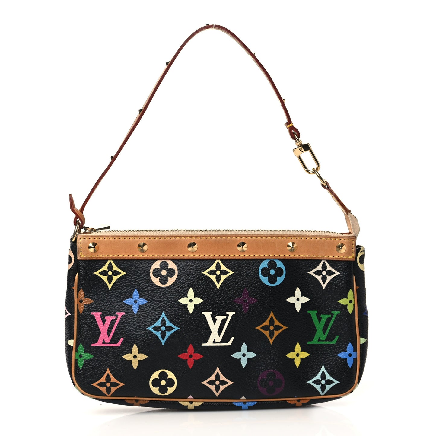 Monogram Multicolor Pochette Accessories Black