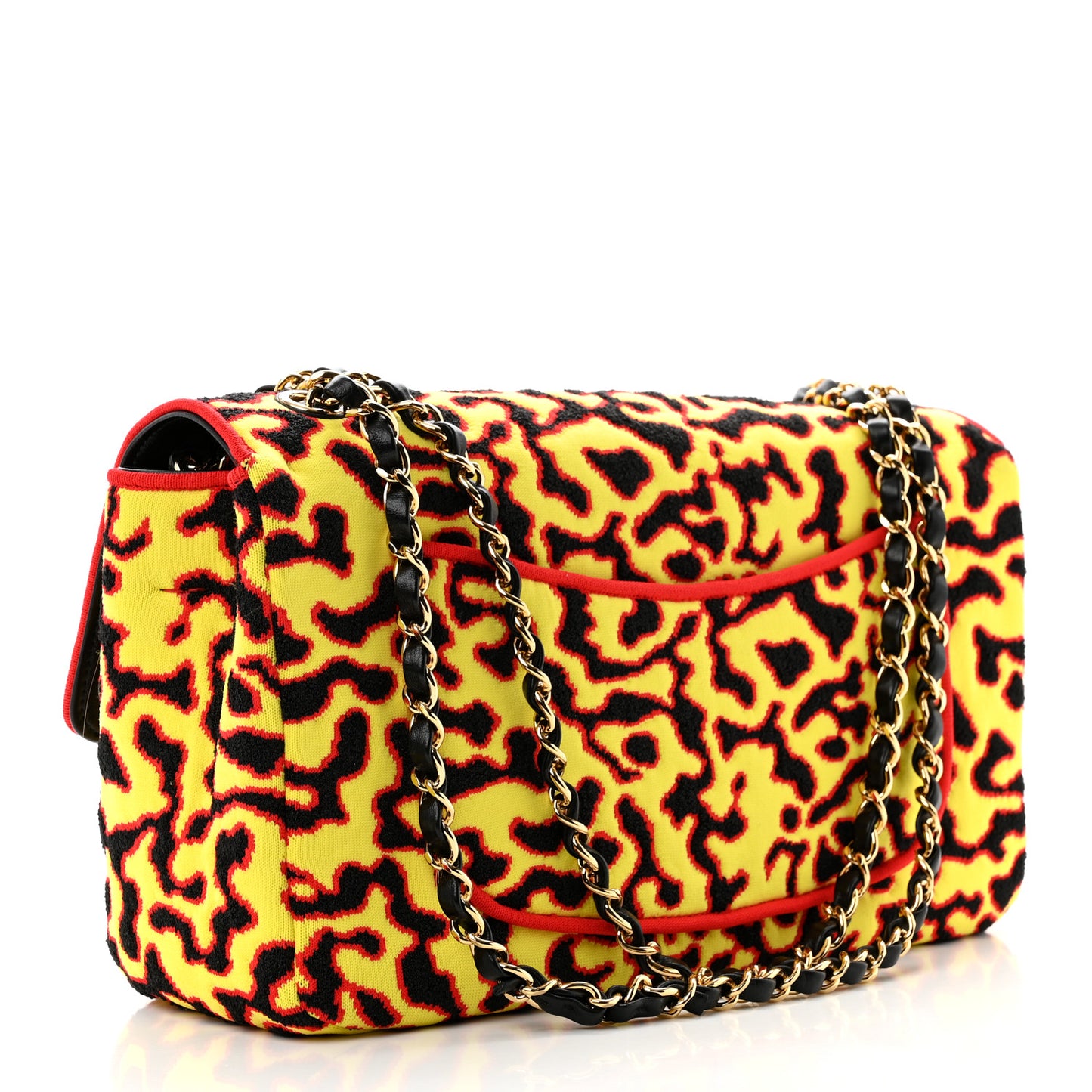 Mixed Fibers Magma Maxi Flap Yellow Black Red