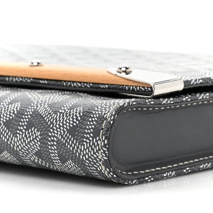 Goyard Goyardine Monte Carlo Bois Clutch Grey 7 of 11