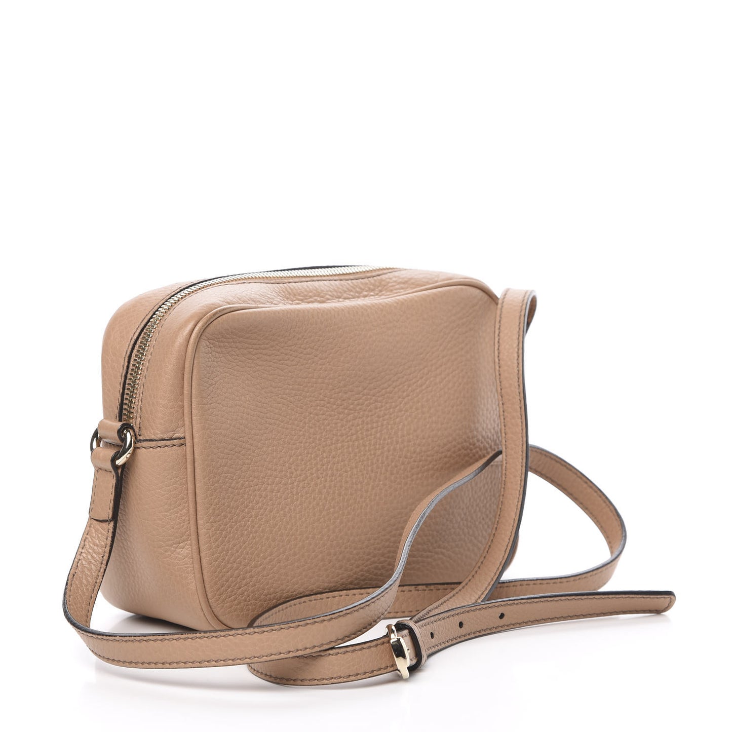 Pebbled Calfskin Small Soho Disco Bag Camelia