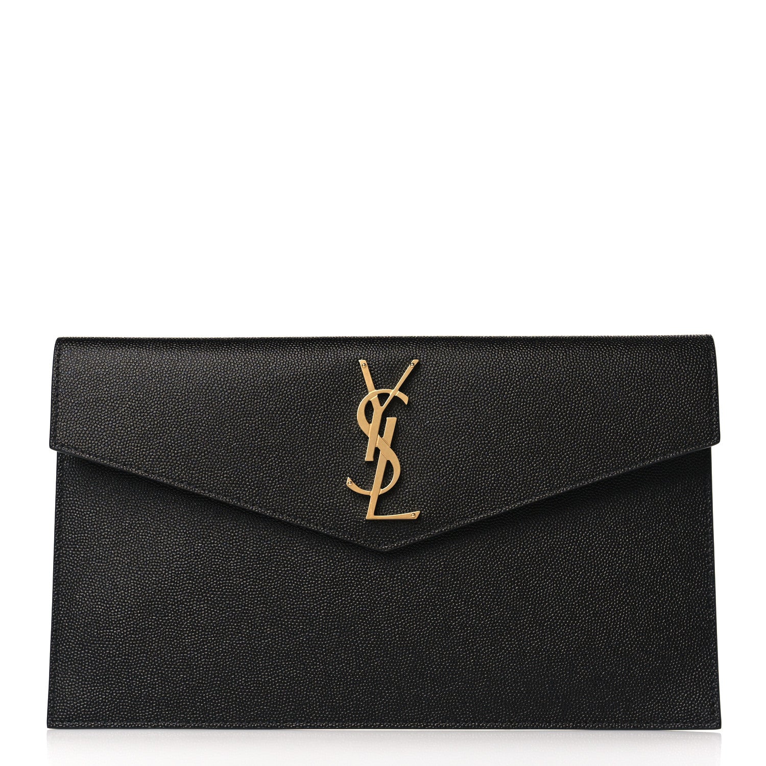 Saint Laurent Grain De Poudre Uptown Pouch Black 1 of 8