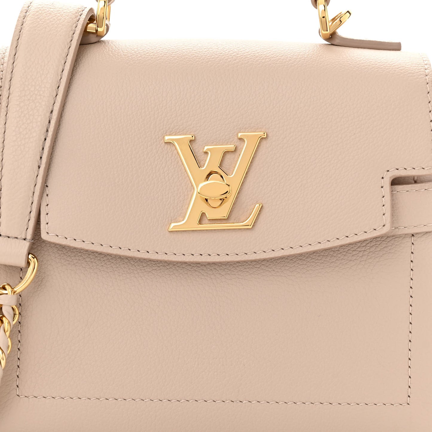 Soft Calfskin Mini Lockme Ever Greige