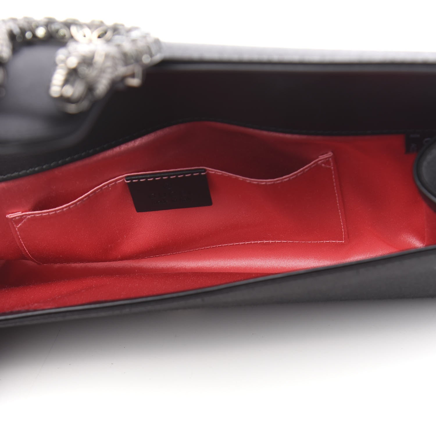 Gucci Satin Dionysus Clutch Black 5 of 12