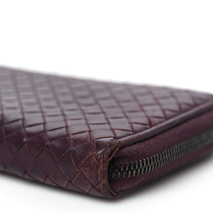 Bottega Veneta Nappa Intrecciato Zip Around Wallet Aubergine 10 of 14