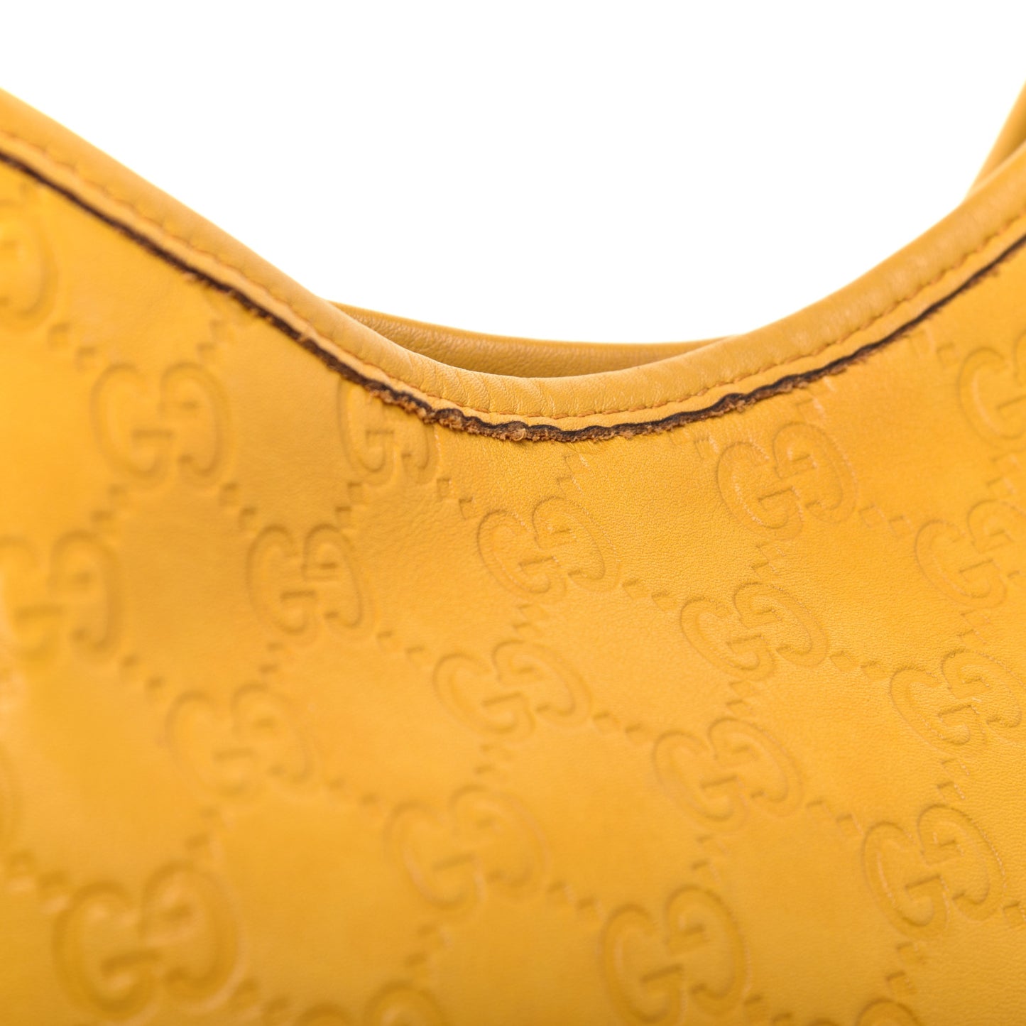 Guccissima Medium New Britt Hobo Yellow