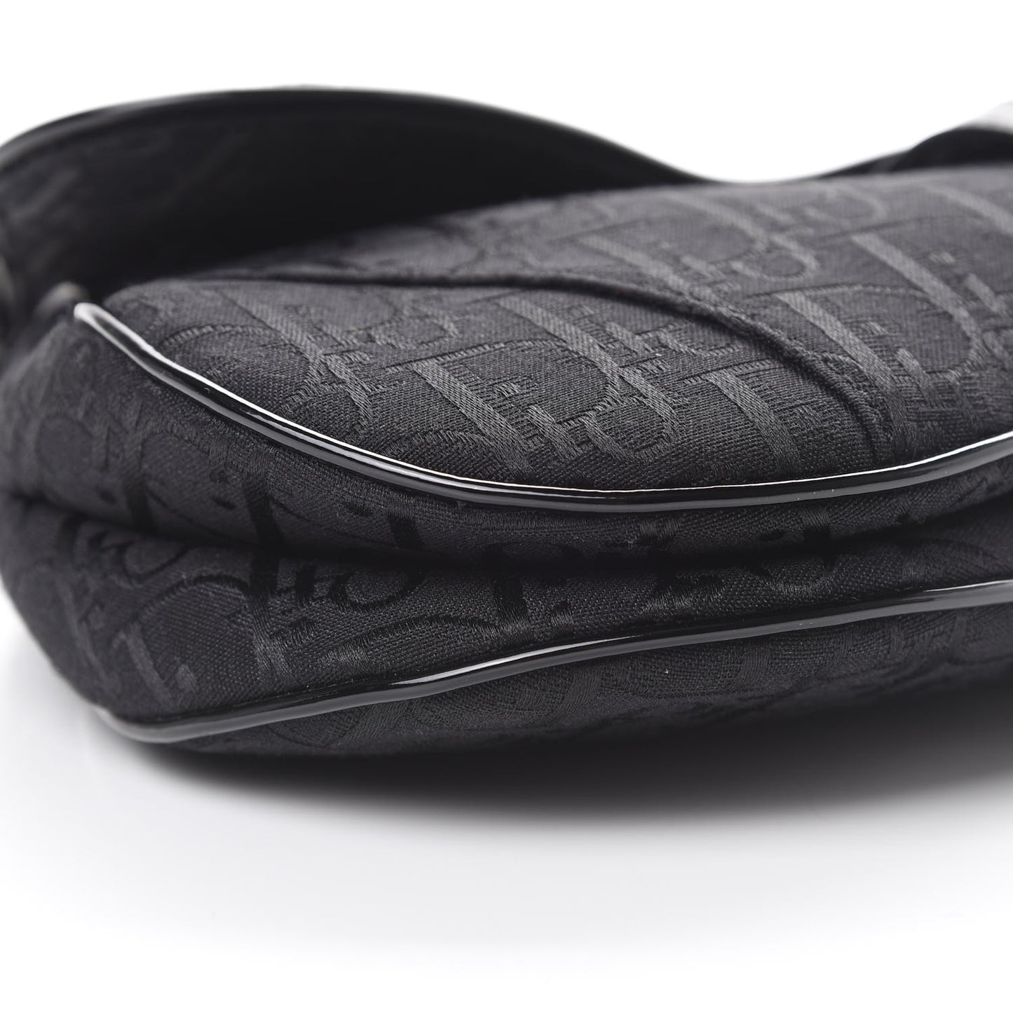 Monogram Saddle Bag Black