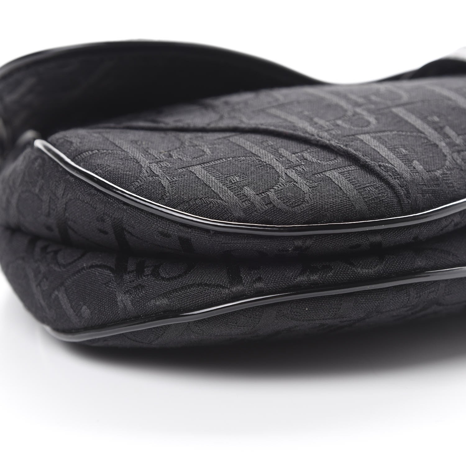 Christian Dior Monogram Saddle Bag Black 8 of 9