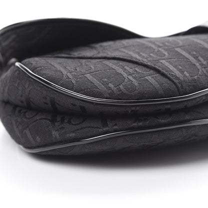 Christian Dior Monogram Saddle Bag Black 8 of 9
