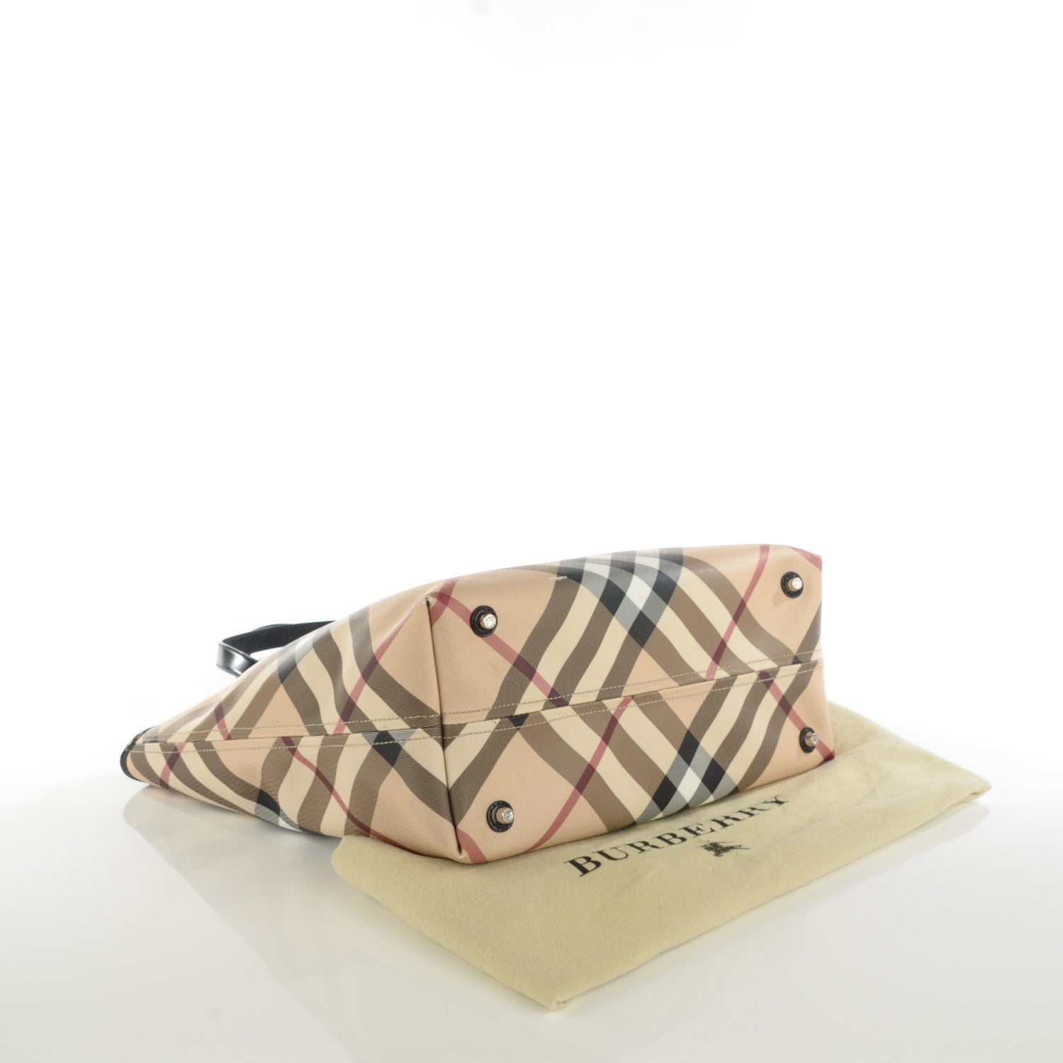 Burberry Nova Check Large Nickie Tote Black 4 of 11