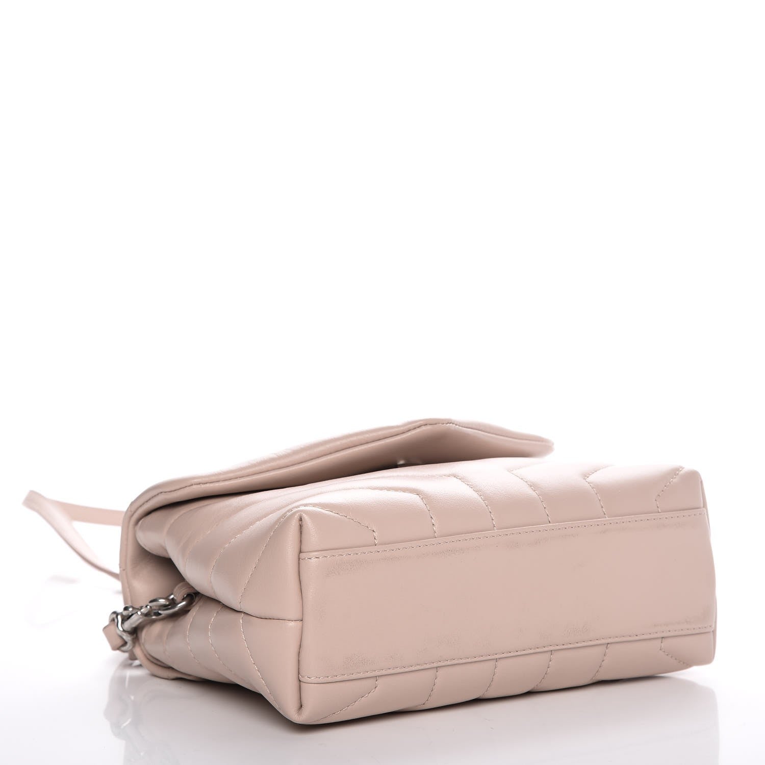 Saint Laurent Calfskin Y Quilted Monogram Toy Loulou Crossbody Bag Marble Pink 4 of 7