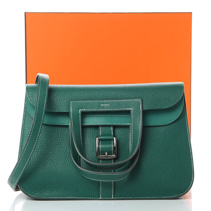 Hermes Taurillon Clemence Halzan 31 Malachite 18 of 18