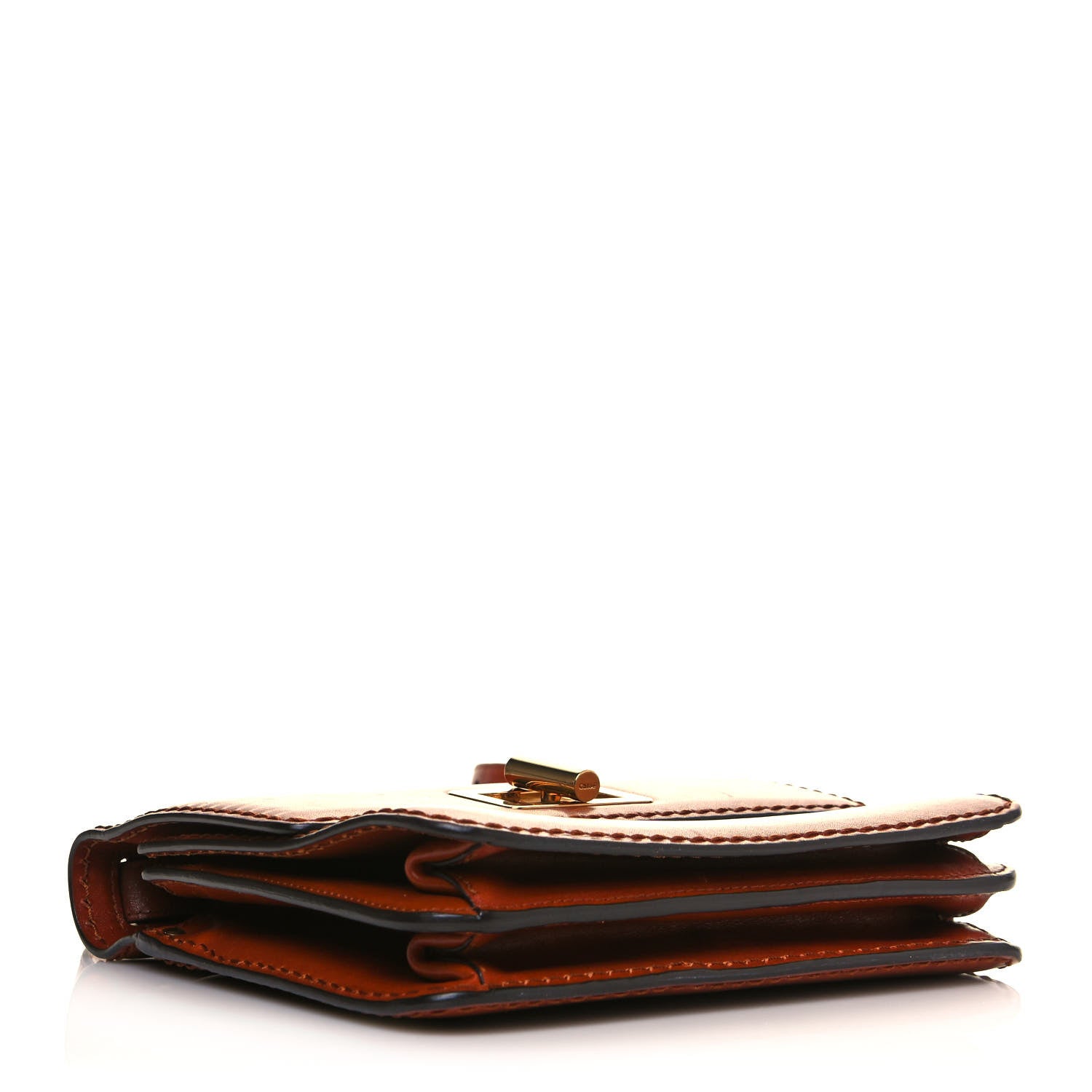 Chloe Calfskin Louise Shoulder Bag Brown 4 of 17