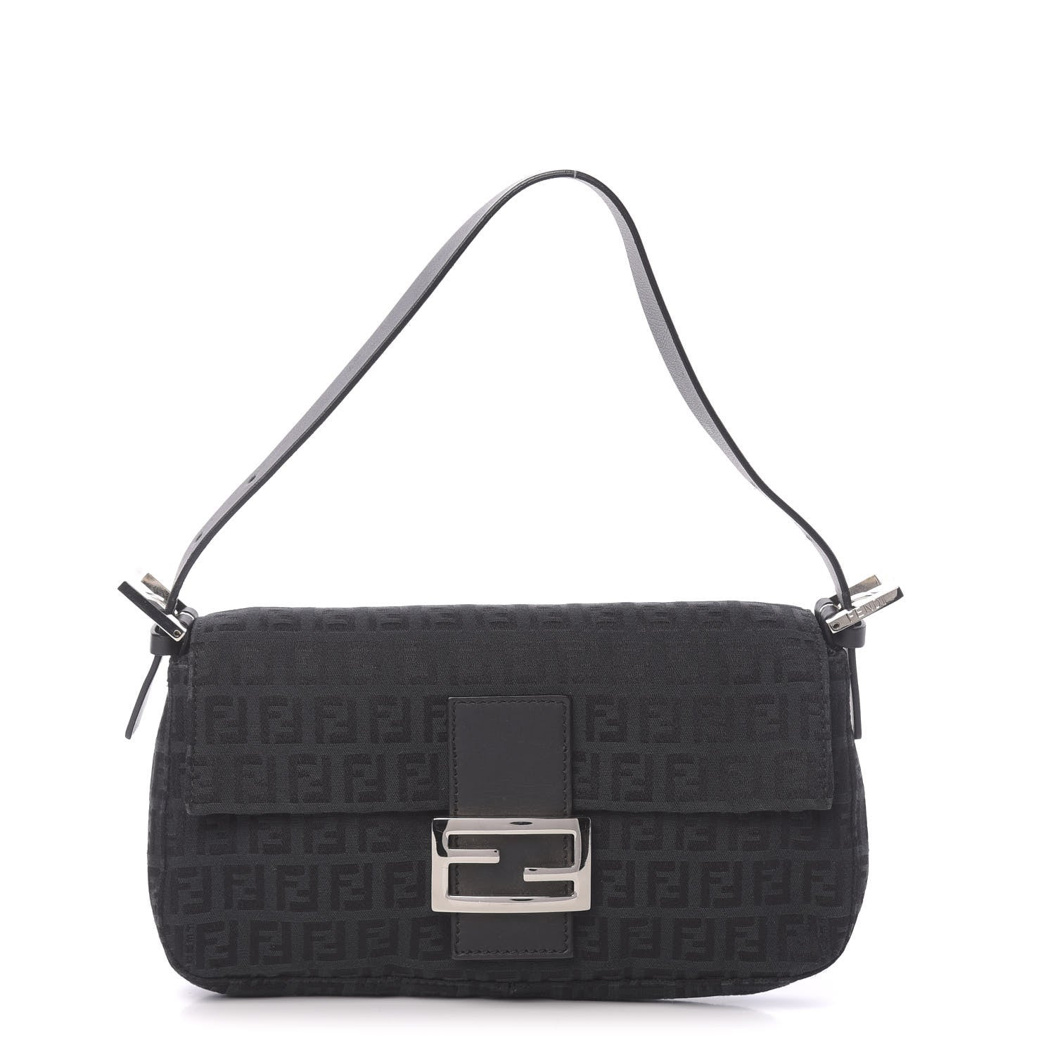 Fendi Zucchino Baguette Black 1 of 10