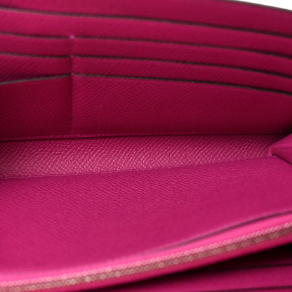 Hermes Epsom Kelly Longue Wallet Rose Pourpre 5 of 7