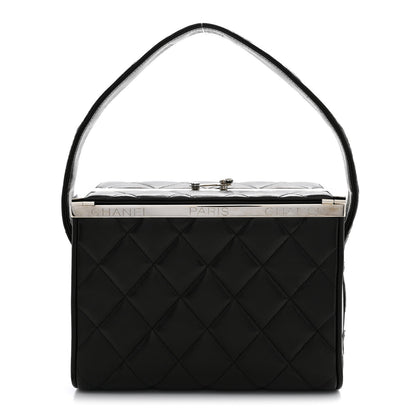 Chanel Lambskin Quilted Box Bag Black 1 of 11
