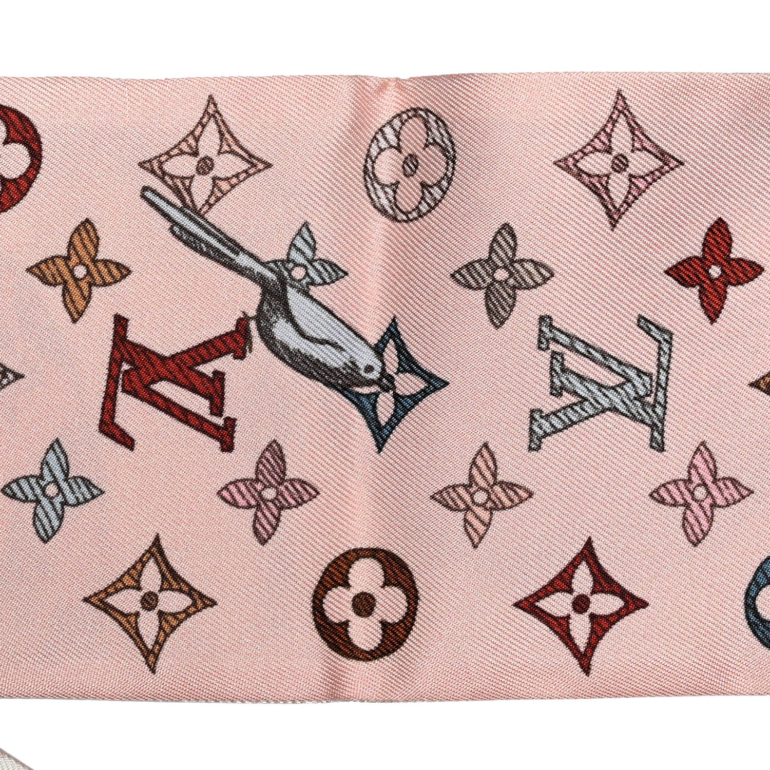 Louis Vuitton Silk Monogram Up And Away Bandeau Light Pink 2 of 4