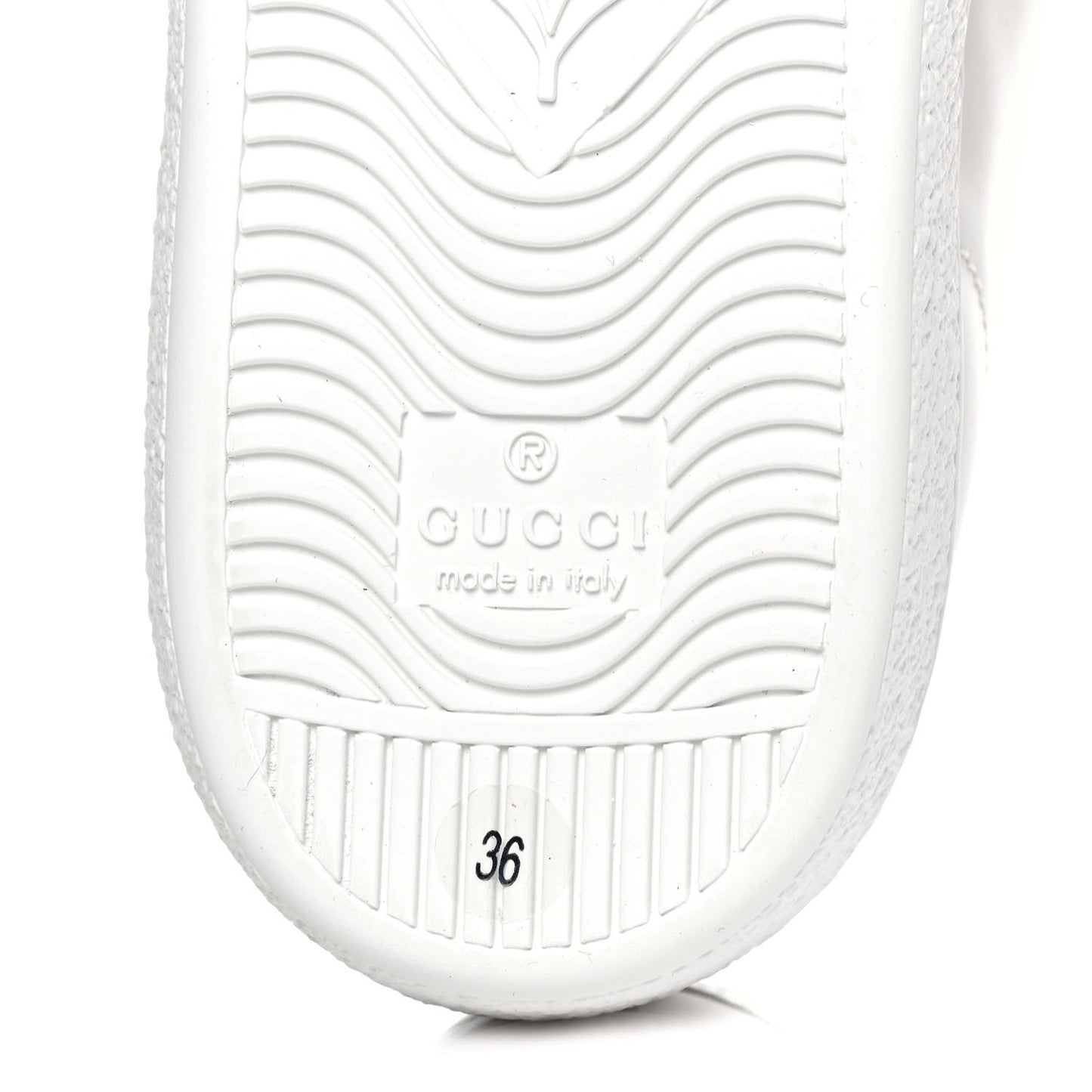 Calfskin Ayers Bee Embroidered Womens Ace Sneakers 36 White Green